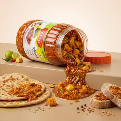Image of SWAD Delicious and Tangy Mixed Pickle Achar /Mango, Lemon, Green Chillies, Carrot, Kerda Mixed Pickle - 1 Kg