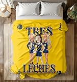 Tres Leches 22 Plush Blanket feat. Caitlin Clark & Sophie Cunningham | Indiana Basketball Gift | Soft Velveteen Throw for Couch
