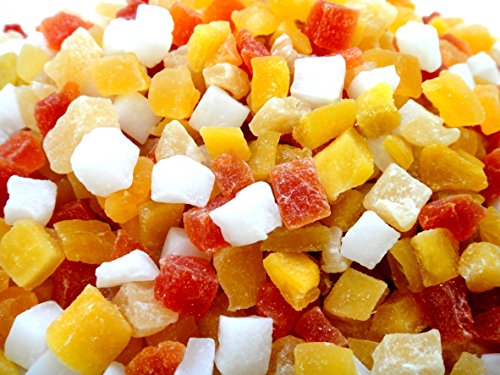 e-hiroya ドライフルーツ ドライ フルーツ ミックス 5種 10mmダイス タイ産 パイナップル パパイヤ マンゴー ココナッツ メロン 業務用 チャック袋入 1kg