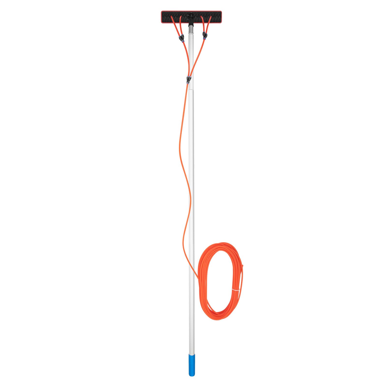 Cepillo de limpieza 7M, cepillo de limpieza de panel solar, equipo de lavado de cristal, herramienta de cristal, para perca telescópica limpiezas paneles solares, 4 boquillas, ventanas y puertas de