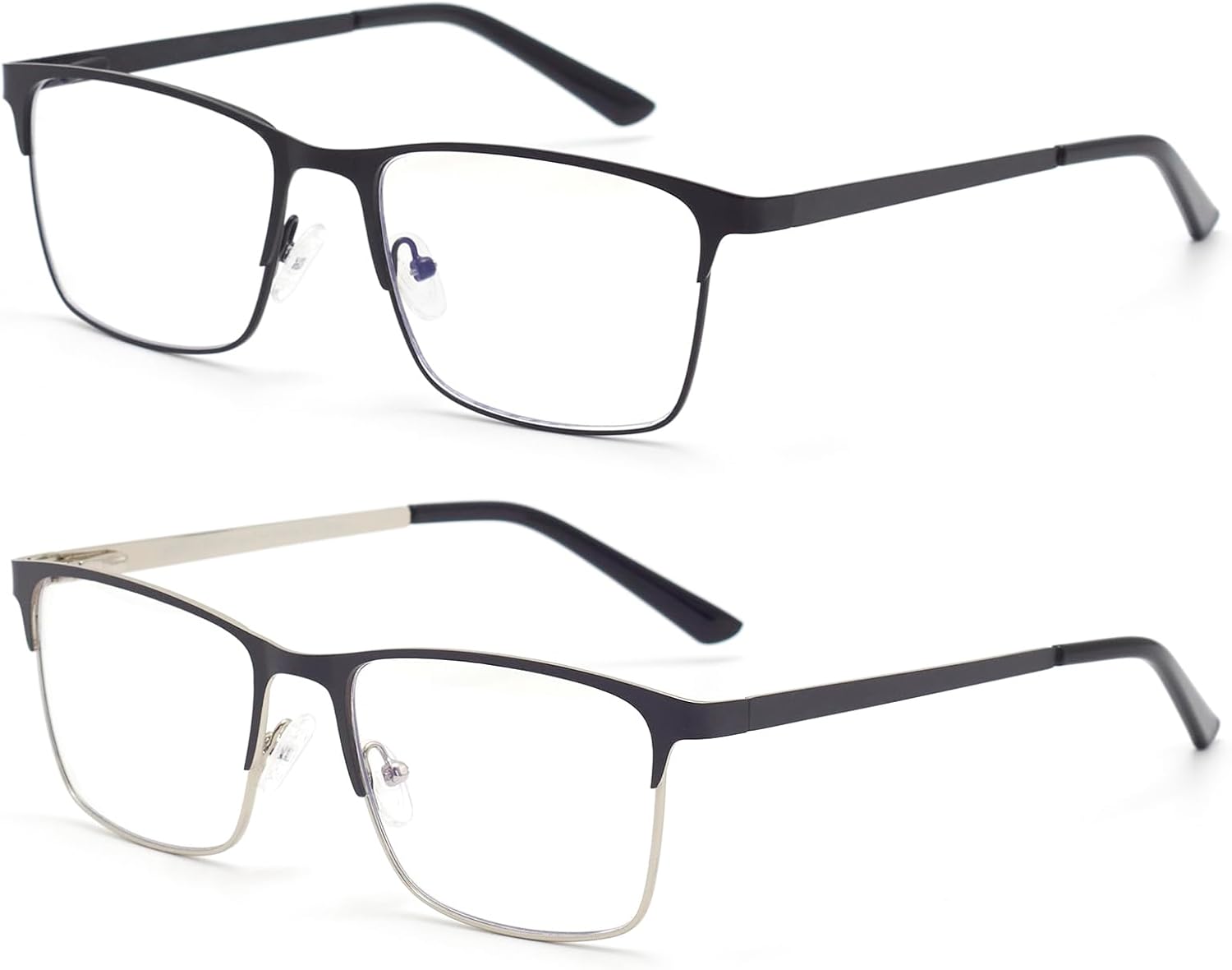 Nearsighted Glasses for Distance with Hard Case, Spring Hinge Blue Light Glasses Not Reading Glasses - Image 2