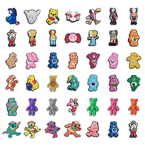 REDDBEARS 100 pcs Shoes Charms Design Bear Hype Beast Football Team for Kids Festival Crok Sandal Backpack Decoration