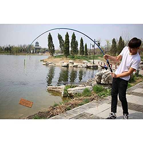 Cañas telescópicas de carbono con carrete giratorio para pesca de carpa 5