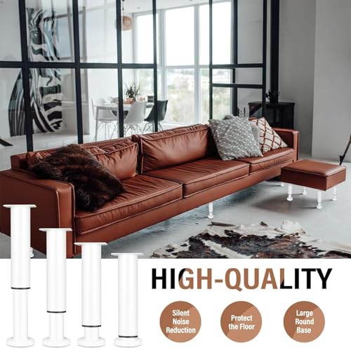 Patas ajustables de 18-30cm para elevar el estilo de tu sofá o mueble de salón 5