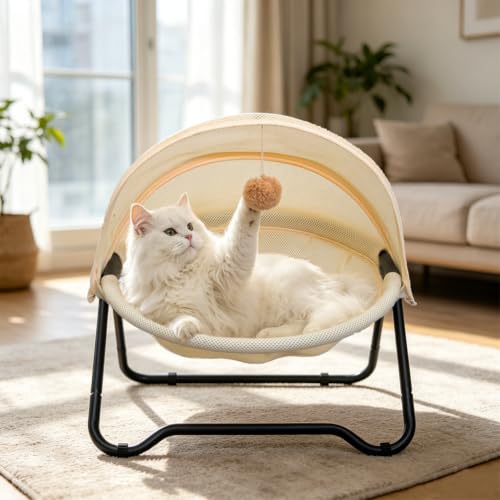 ROGSOUTH Cat Bed, Pet Hammock Bed for Cats and...