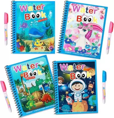 Magical Water Coloring Book |Drawing Book with Magic Pen for Toddlers |Early Education Doodle Painting Books |Reusable Alphabet Magic Book Gift for Diwali (Grey) (B0CYCG58YR) Amazon Price History, Amazon Price Tracker