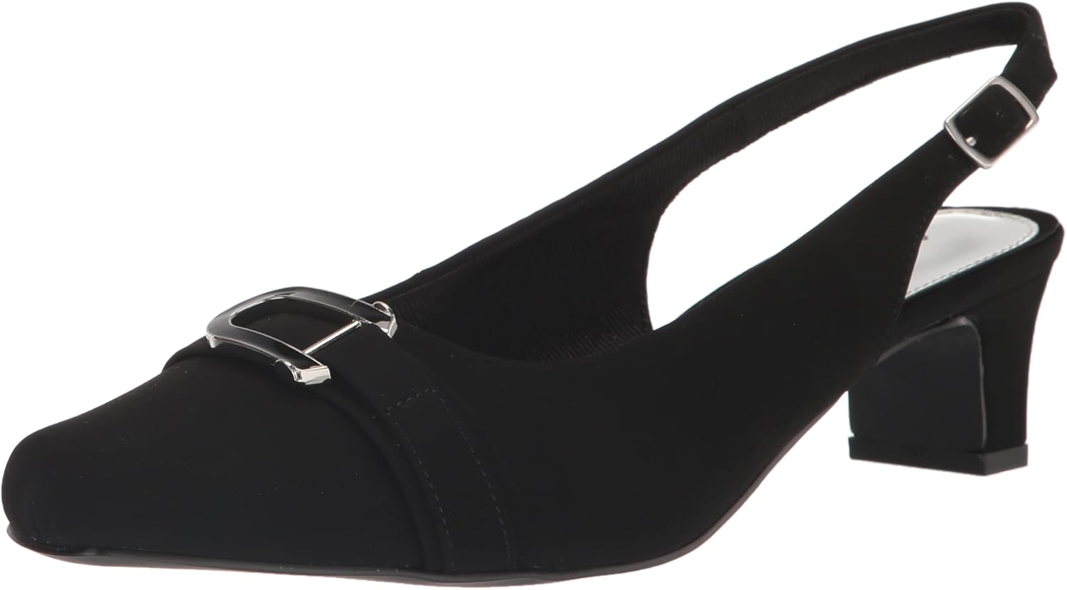 Easy Street Women's Connie Pump, Black Lamy, 8.5 Wide