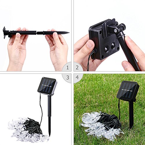 Luckled SAU04 Solar String Lights,20Ft 30Led Ramadan Moon Fairy Decorative Solar Lights For Halloween,Christmas Outdoor,Garden,Home,Wedding,Party And Holiday Decor [Multi-Color] thumb #4