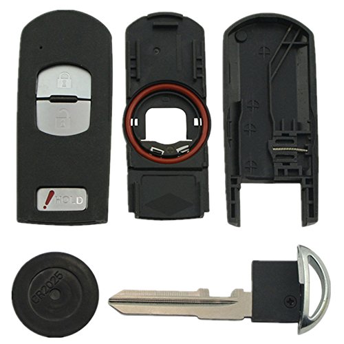 Replacement Remote Keyless Fob Key Case (Shell) Replacement Fit For Mazda 3 Cx-3 Cx-5 Wazske13D01 662F-Ske13D01 #TOP1