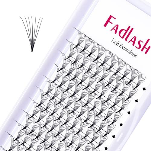 Volume Lash Extensions 4D 6D 7D 8D 10D Premade Fans Eyelash Extensions C D Curl Premade Lash Fans 0.07 0.10 Thickness Lash Extension Supplies Lashes (7D-0.07-D, 17mm)
