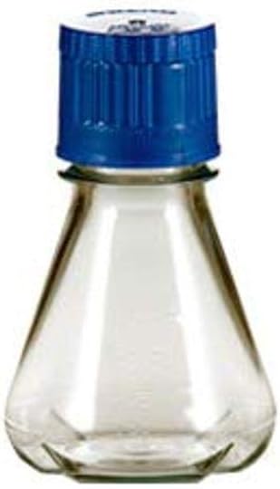 TRIFOREST Enterprises FBC0125S Polycarbonate Erlenmeyer Flask, Baffled Base, Sterile, Autoclavable, 125 mL Volume, 71 mm Diameter x 105 mm Height (Pack of 6)
