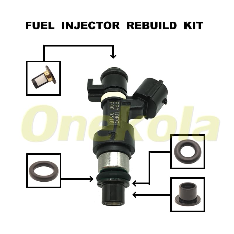 Fuel Injector Service Repair Kit Filters O Rings Seals Grommets for 16600-95F0A for Nissan Almera Classic 1.6 16V N17 FBY10F0 - (Color: 20 Piece Set)