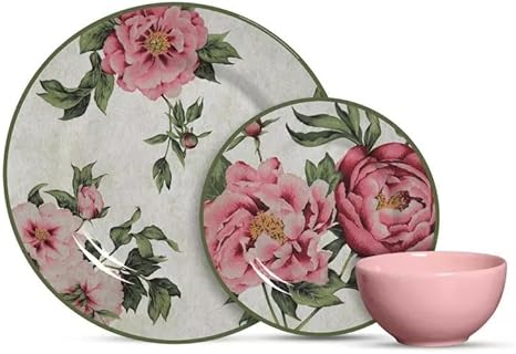 Aparelho de Jantar 12 pçs Peonia Alleanza Menor preço em Aparelho de Jantar 12 pçs Peonia Alleanza