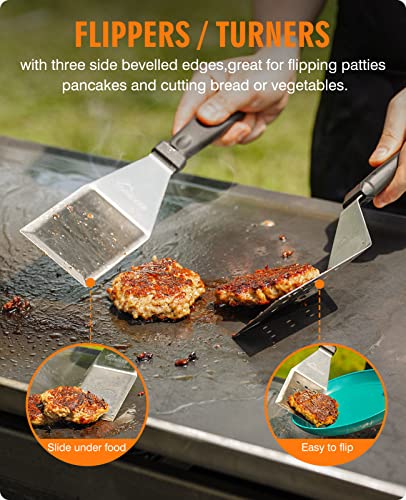 Homenote UB-0KQP-DVTV Griddle Accessories Kit, Exclusive Griddle Tools Spatulas Set thumb #2