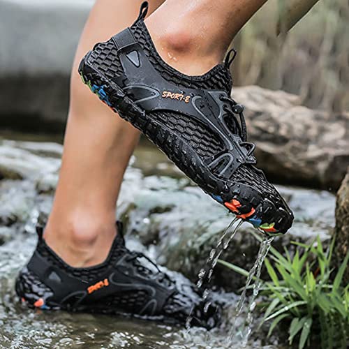 Adult Beach Surf Water Shoes,Outdoor Quick-Dry Lightweight Slip Resistant Aqua Barefoot Shoes,Casual Breathable Pool Swim Shoes,Unisex,for Boating Fishing Diving4