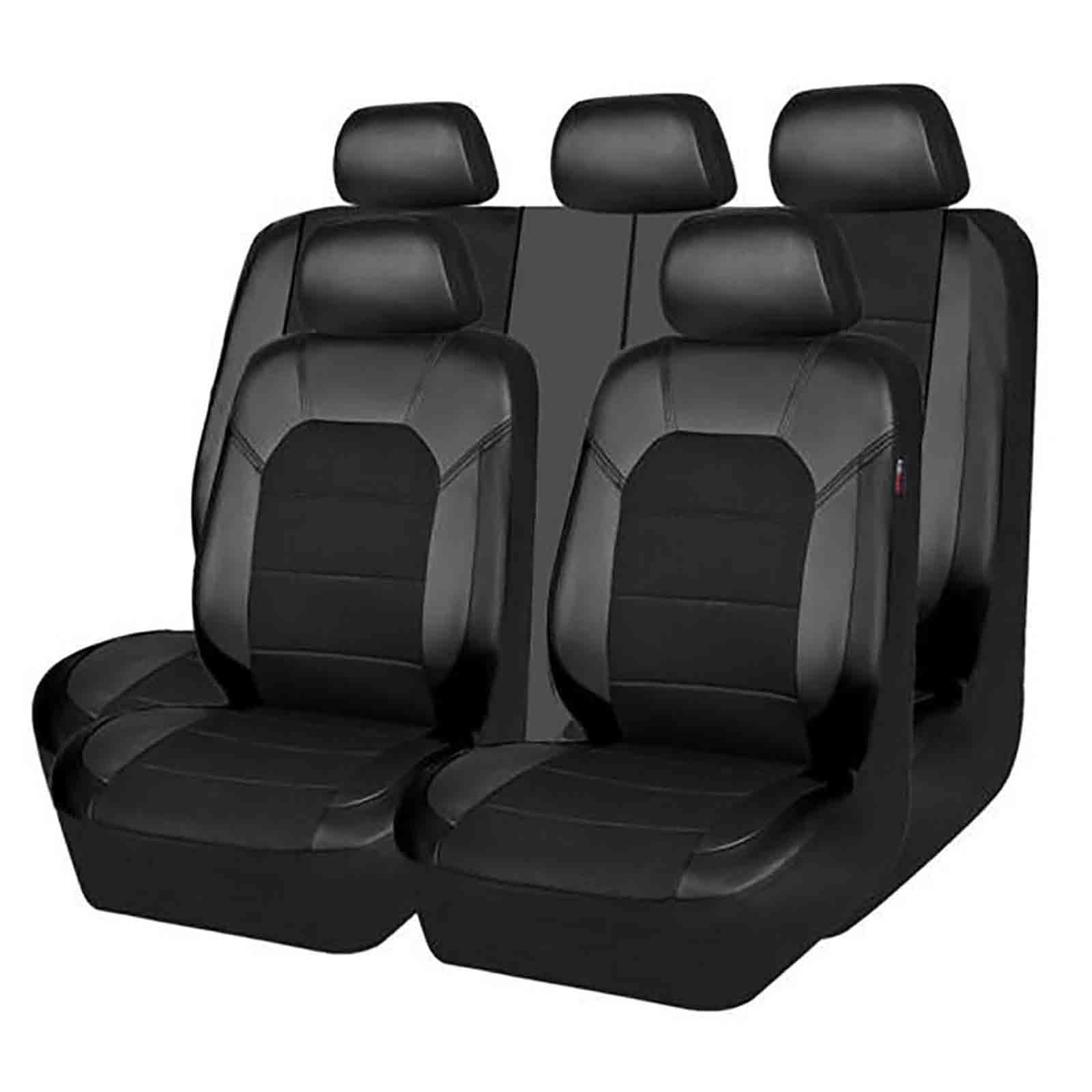 Car Seat Covers Set, Compatible with Ford Ecosport 2013-2017, Breathable Comfortable Auto Seat Protectors Seat Accessories,Black