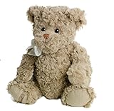 waschbar bei 30°C Kuscheltier Kuschelteddybär Teddybär 7843 Harry, Teddybär mit weißer Schleife, 35 cm, Teddy, Plüschteddybär