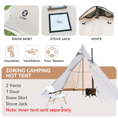 Carpa térmica 4 estaciones para 3-4 personas para camping miniatura 4