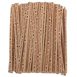 TOYANDONA Bridas Giratorias para Bolsas de Celofán 10 Cm, 1000 Unidades Núcleo de Alambre Recubierto de Papel Kraft Natural, para Cierre de Bolsas de Pan, Dulces y Regalos en Cocina