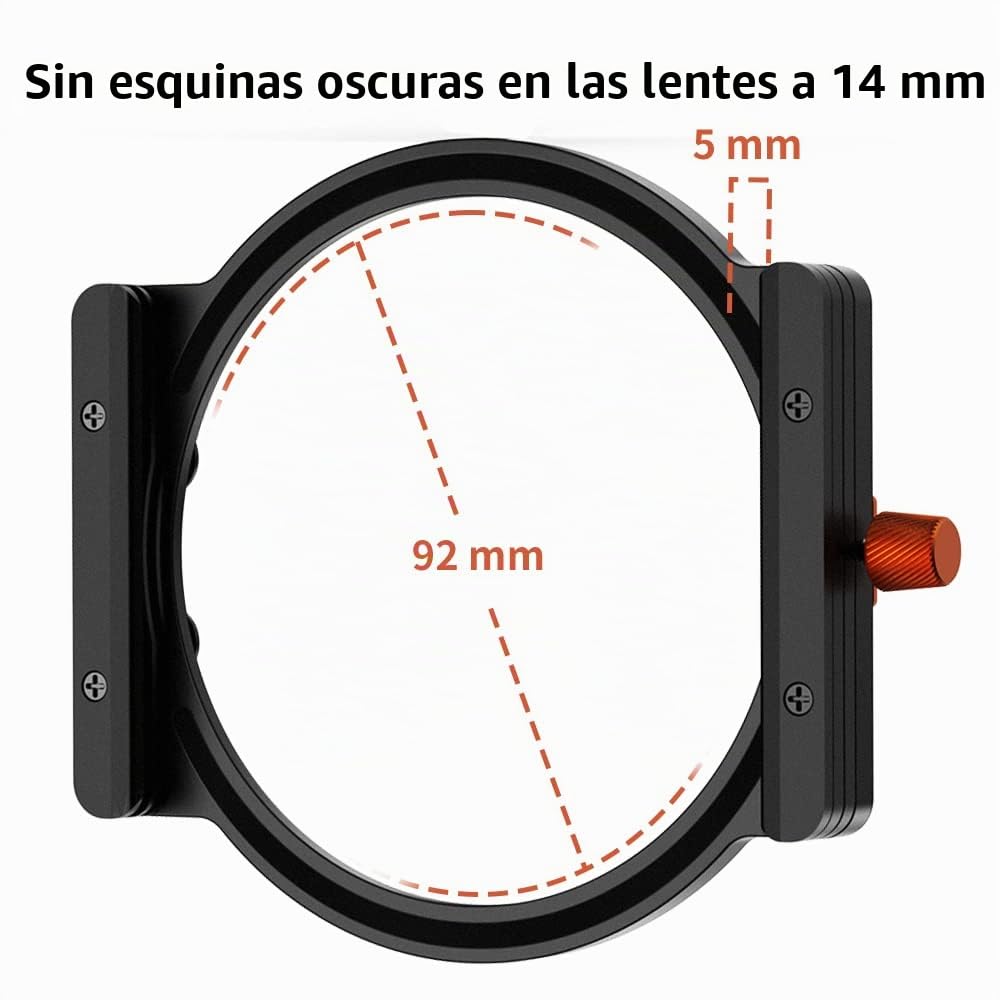 K&F CONCEPT Nano-X Portafiltro de Metal para Nano-X Filtro Cuadrado Soporte de Filtro con 8 Anillos Adaptadores para Nano-X Filtros