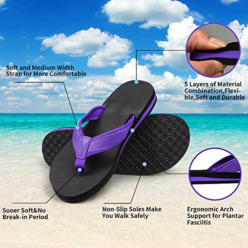Women's Flip-Flop Lightweight Sandals Comfortable Shock Proof Slippers Casual Thong Flip Flop for Women for Indoor and Outdoor Beach3