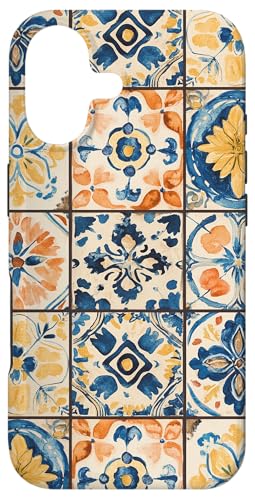 Moroccan Portuguese Mosaic Tile Pattern X}zP[X iPhone 17 p