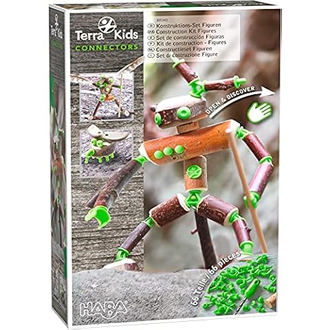 HABA 305343 - Terra Kids Connectors - Konstruktions-Set Figuren, Kinder-Bastelset für kreative Wesen, Verbinder aus Kunststoff Cover