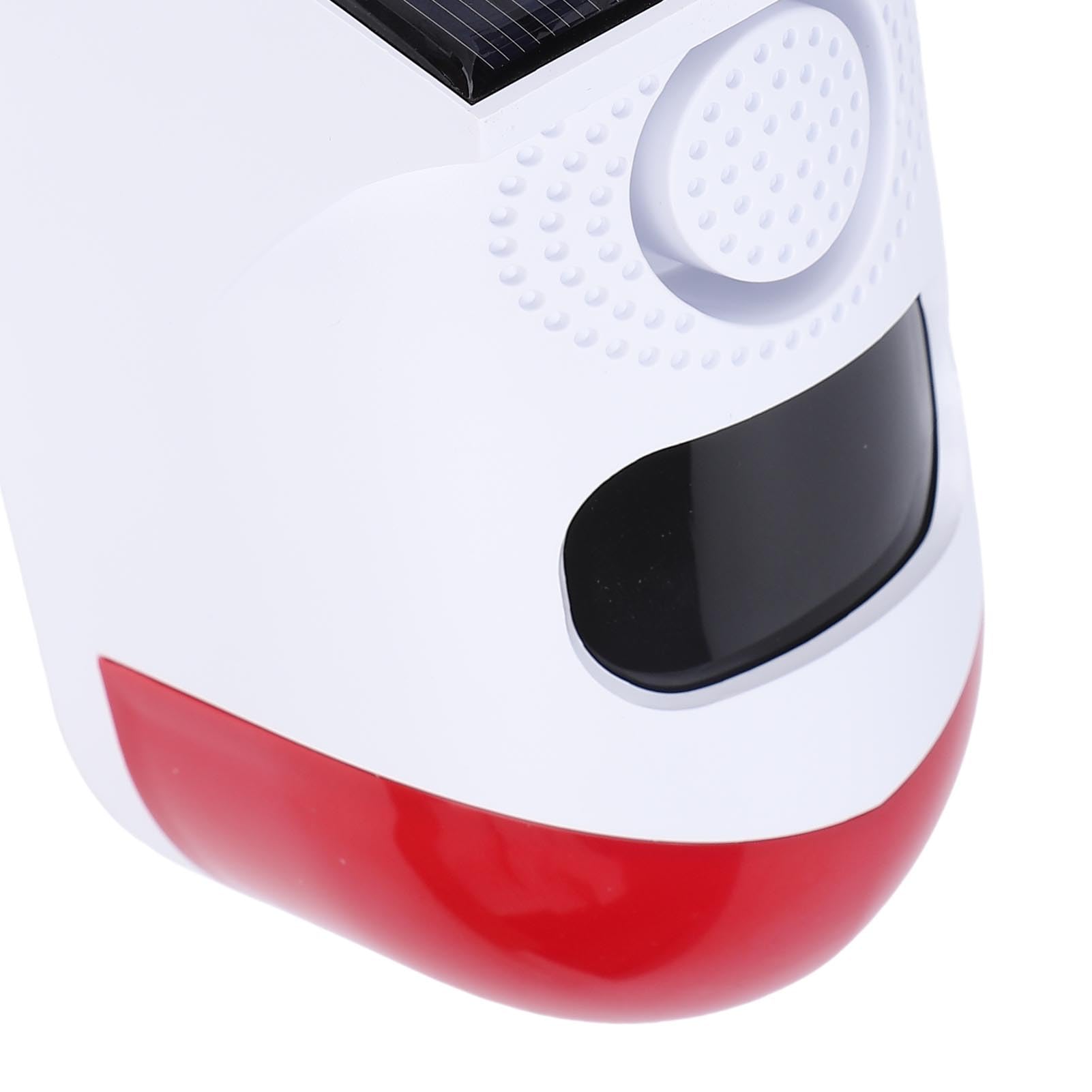 Zunate Alarma Estroboscópica Solar con Sensor de Movimiento, Sonido de 120 DB, Sirena de Seguridad Exterior Impermeable IP67 con Control de Teléfono Inteligente WiFi, Ideal para Granja, Jardín,