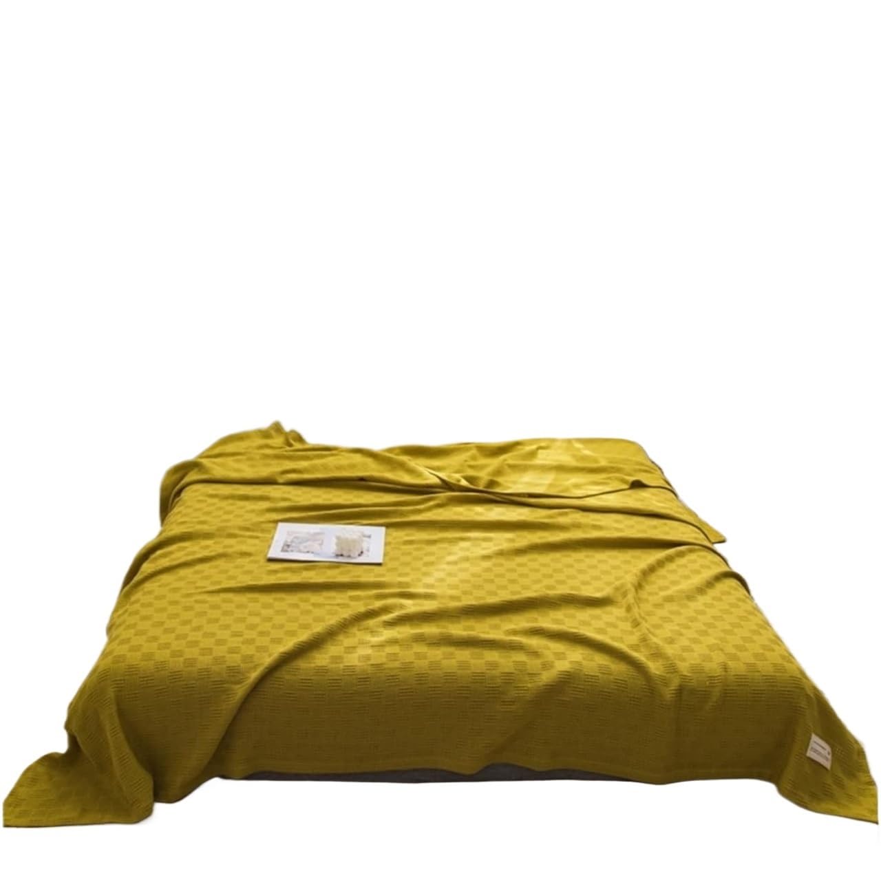 DUBTEDHOU Summer Blanket Lightweight Cotton Cooling Blanket Multicolor Multiple Sizes All Seasons(Yellow,100x150cm(39x59inch))
