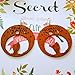 TIANHONGYAN Natural Wooden Bohemian Statement Earrings African Wooden Dangle Ethnic Retro Earrings for Womens Exaggeration Wooden Hollow Round African Earrings (Brown)