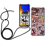 Funda Moda: Funda con dibujo bonito hace que su teléfono sea diferente y único. Lleva esta funda con cuerda para teléfono sin riesgo de caer, podrá usar su móvil en la calle sin riesgo a que le lo roben.