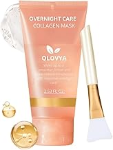 Korean Glass Skin Bio-Collagen Overnight Face Mask for Women, Deep Hydrating Skin Care Facial Masks, Pore Minimizing, Firming & Anti-Aging Hydrogel Mask for Glowing Skin