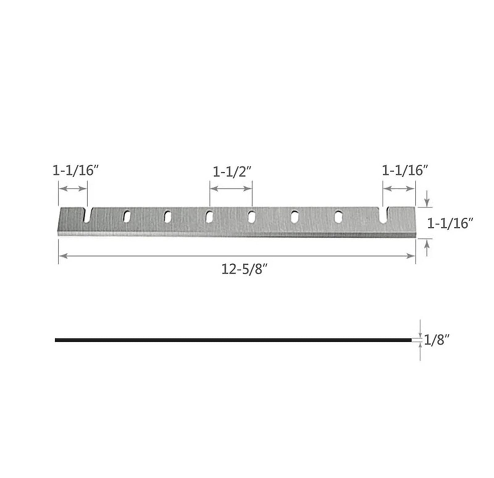 Reemplazo de cuchillas cepilladoras de 2 uds. De 12,5 pulgadas, DW7332 for cuchillo cepillador de madera DW733