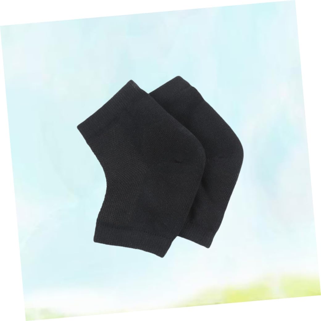 FRCOLOR 9piezas Calcetines De Talón Ventilados De Gel Unidades Para Piel Seca y Agrietada Diseño Abierto Unisex Gel Hidratante Cómodos y Reutilizables