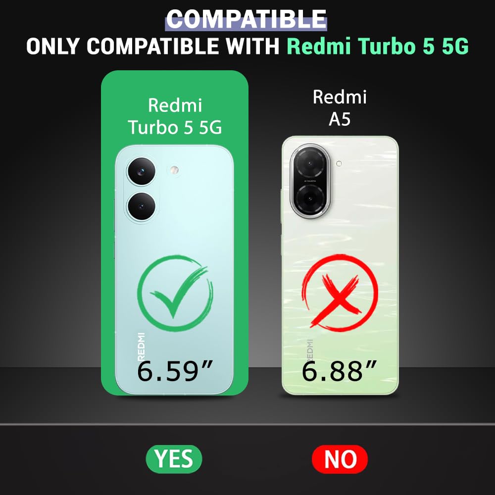 TheGiftKart Crystal Clear Back Cover Case for Mi Redmi Turbo 5 5G / Poco X8 Pro 5G | 360 Degree Protection | Shock Proof Design | Transparent Back Cover Case (PC & TPU, Transparent Bumper) — Amazon image 2