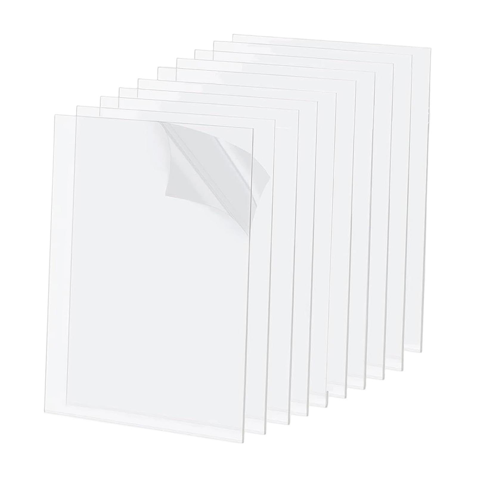 Feuilles acryliques incassables Sharplace 25x20 cm pour remplacer le verre de cadre photo