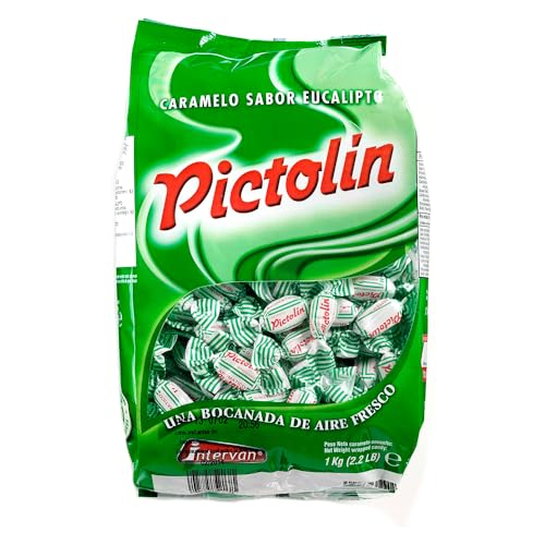 Pictolín Eucalipto, Caramelos con sabor de eucalipto, 1 kg