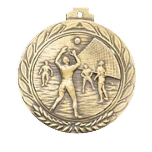 Awards Etc. AVOLM Volleyball Male Medallion with Ribbon - Pack of 100