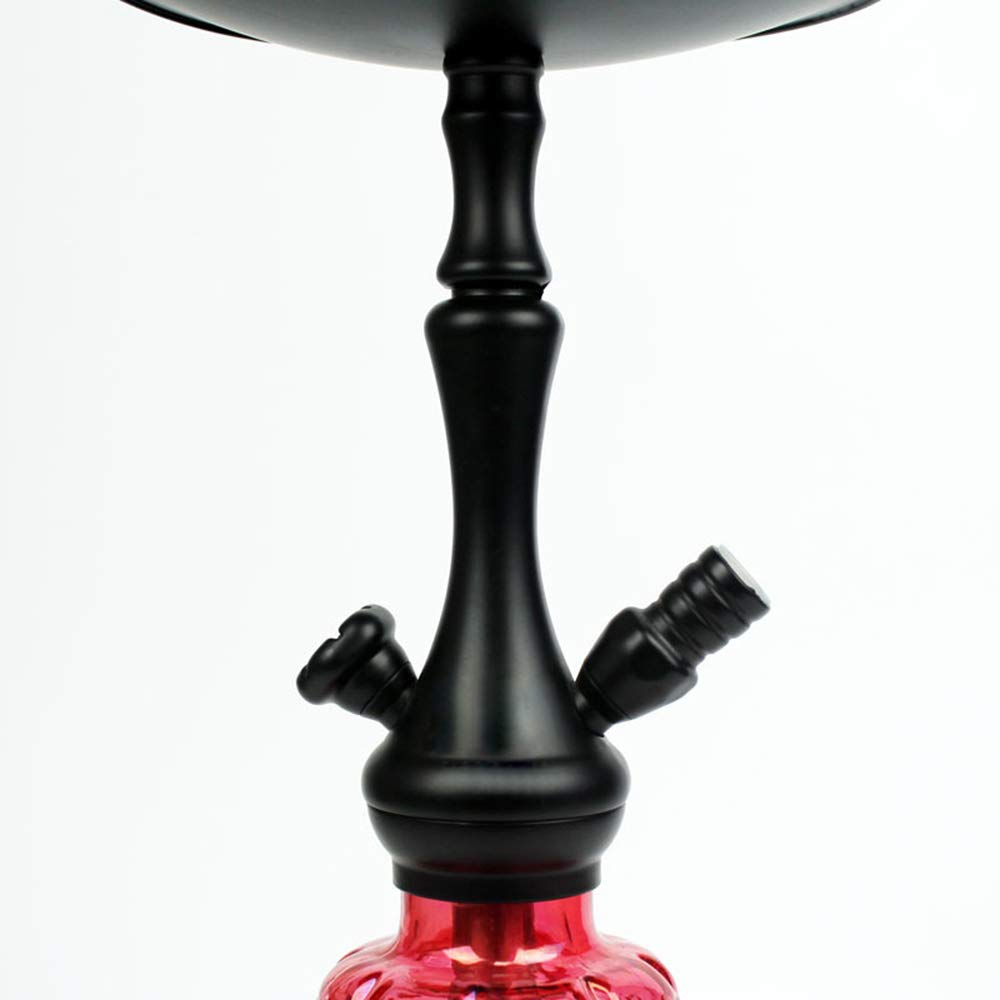 1 Manguera de Cachimba, Shisha con Bowl, Manguera, Carbón de Leña Pinzas Mejor Shisha, Florero de Cristal del Elegance Cachimba Kit del Sistema Completo