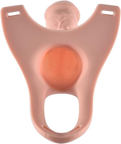 Miniatura 5 de Extensor de arnés hueco ajustable con correa para pene más grande, funda para consolador, extensión de pene aumenta el tamaño y la fuerza, juguete