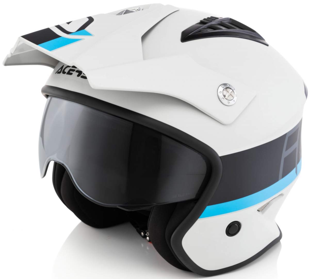 Acerbis Casco JET ARIA S (55/56) Grå / svart : Amazon.se: Fordon