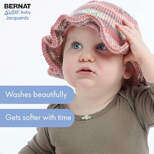 Image of Bernat Softee Baby Jacquards River Ripples Yarn - 3 Pack of 4.2oz /120g - Acrylic - #3 DK (Light) - 287 Yards - Knitting & Crochet