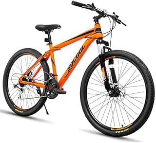 26 inch Mountain Bikes, 21 Speed Mountain Bicycles, Hybrid Bike for Mens Womens, Adult bikes With Disc Brake