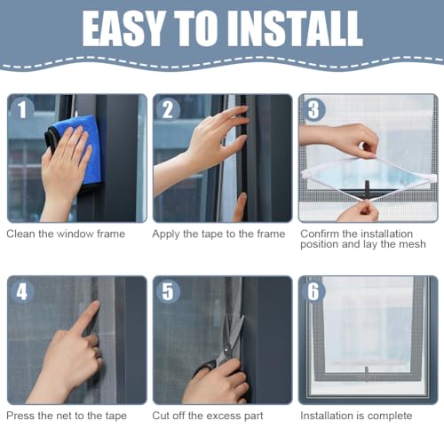 Flintronic Fliegengitter für Dachfenster, 130 x 150 cm Fliegengitter mit Reißverschluss, Schneidbar Insektenschutz Fliegengitter Dachfenster, Fliegennetz Moskitonetz ohne Bohren (Weiß)