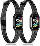 [2025 New Tech] 2 Pack Smart Bark Collar with Bark Tracking for Large Medium Small Dogs 8-130lbs, Rechargeable Anti Barking Training Collar with 9 Adjustable Sensitivity & 4 Shock Levels (Black)