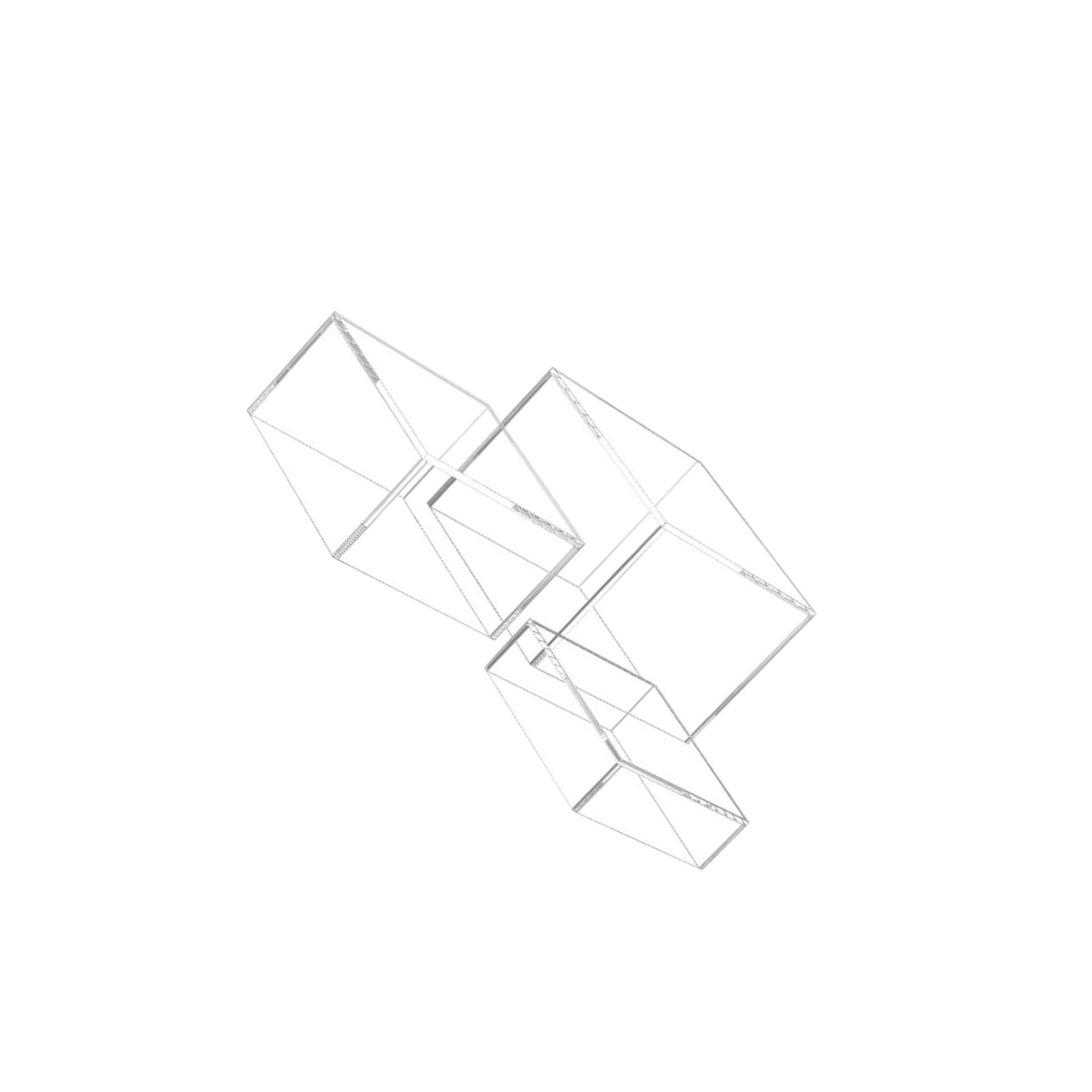 YIXANNX Buffet Riser Display Set Stackable Acrylic Food Displays With Hollow Bottoms Highlighting Desserts At Events Food Riser For Buffet Table Acrylic , transparent