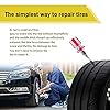 40PCS Tire Repair Rubber Nail, Vacuum Tire Repair Kits Spiral Rubber Nails, Tire Screw Plug Fast Tool Self Service Tire Repair Nail for car, Motorcycle, Truck, Tractor Tire Puncture Repair #5