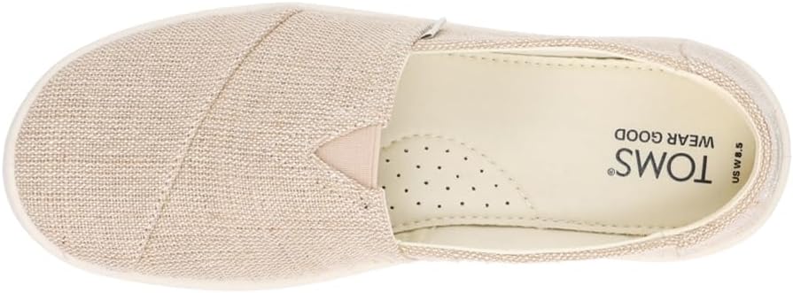 TOMS Womens Verona Slip On Sneakers Shoes Casual - Beige - Size 6.5 B