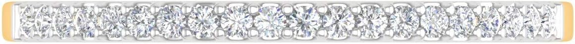 1/10 Carat (ctw) 10K Gold Natural Round Diamond Ladies Wedding Anniversary Stackable Ring