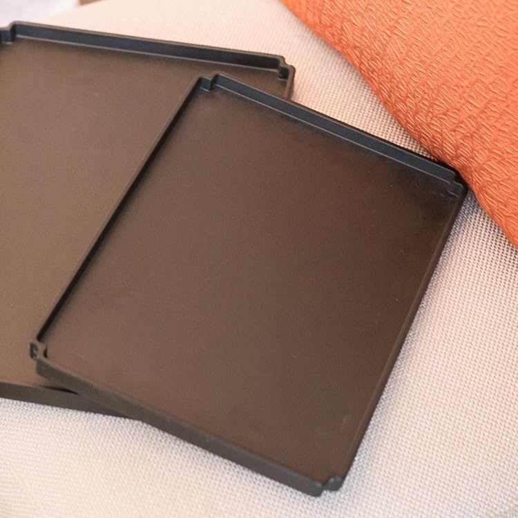 Bandeja para Servir té de Hotel, Bandeja para Tazas de Agua, Rectangular, Grande y Mediana, con Acabado Esmerilado, de Lujo, Cuadrada, para Comer en el Regazo (B)